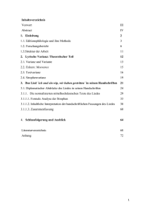 Inhaltsverzeichnis Vorwort III Abstract IV Einleitung 2