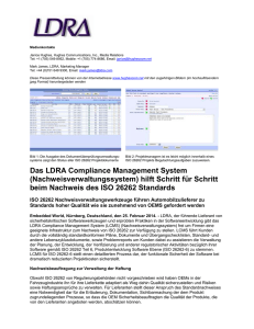 Das LDRA Compliance Management System