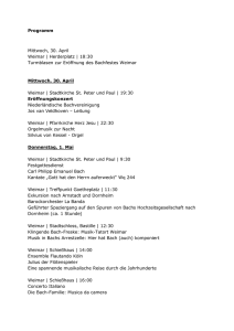 Programm Mittwoch, 30. April Weimar | Herderplatz | 18:30