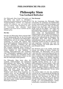 Gerhard Hofweber - Philosophy Slam