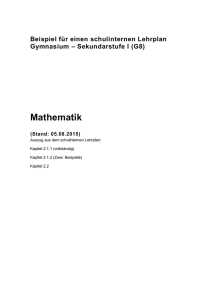 Mathematik (word) - Schulentwicklung NRW