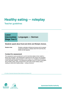 Healthy eating - Queensland Curriculum and Assessment Authority