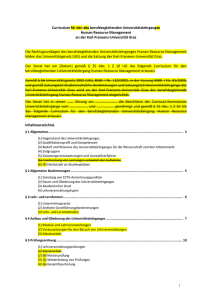 Curriculum ULG HRM - Karl-Franzens