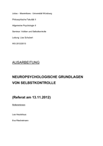 Handout: Neuropsychologische Grundlagen von