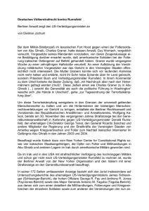 Deutsches Völkerstrafrecht kontra Rumsfeld - TP