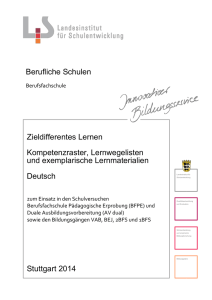 Lernmaterial Deutsch I - Landesbildungsserver Baden
