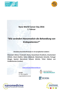 Die Pressekonferenzen zum Nano World Cancer Day