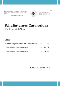 Curriculum Sport GSG - Geschwister-Scholl