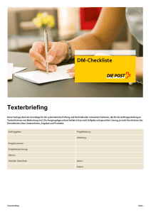 Texterbriefing
