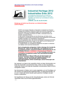 Industrial Heritage 2012 Industrielles Erbe 2012