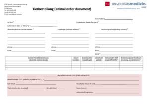 Ausfüllhilfe Tierbestellung (how to fill out the animal order document)