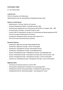 Curriculum vitae - Luzerner Kantonsspital