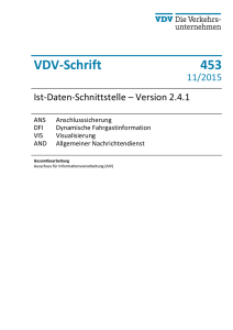 VDV-Schrift 453 Entwurf der Version 2.4.1