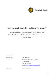 vorgelegt von: Jette Thönissen Studiengang Duitse Taal en Cultuur