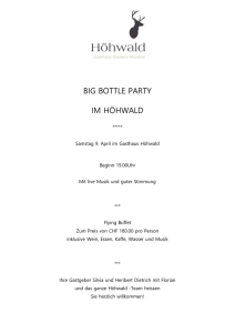 Big Bottel Party - Hotel Walserhof Klosters