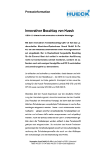 Innovativer Beschlag von Hueck