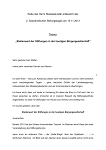 Vortrag Jungmann - Stiftung Bürgerengagement Saar