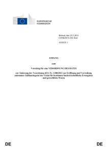 ANHANG Der Anhang der Verordnung (EU) Nr. 1388/2013 wird wie