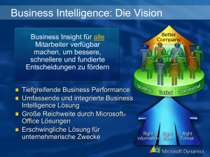 Präsentationsvorlage "Business-Intelligence"