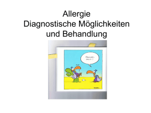 Allergie Diagnostische Möglichkeiten