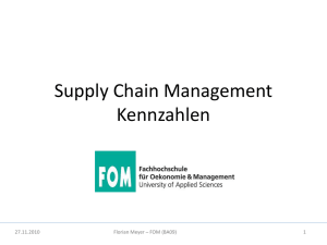 Supply Chain Management Kennzahlen - FOM-Wiki