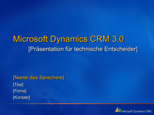 Microsoft Dynamics CRM 3.0