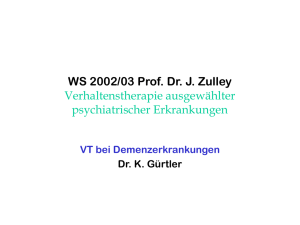 WS 2002/03 Prof. Dr. J. Zulley