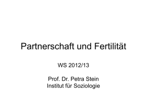 Partnerschaft und Fertilität
