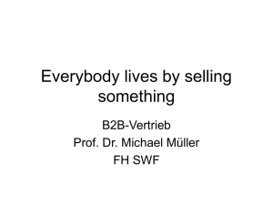 Everybody lives by selling something