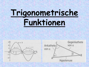 Trigonometrische Funktionen (Seminararbeit).