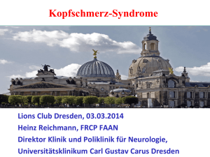 PowerPoint-Präsentation - Klinik und Poliklinik für Neurologie