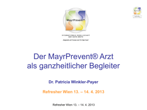 Teil III Dr. Winkler-Payer - Internationale Gesellschaft der FX Mayr