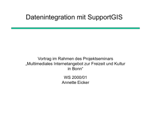 Datenintegration mit Support-GIS
