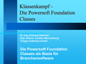 Klassenkampf - Die Powersoft Foundation Classes