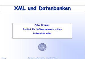 XML Datenbanken - Universität Wien