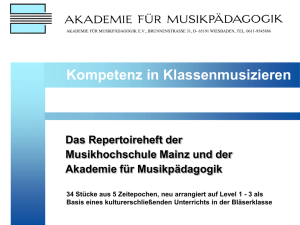 PowerPoint-Präsentation - Akademie für Musikpädagogik
