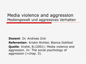 Medien und Aggression - Universität Bielefeld