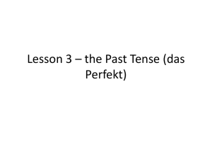 Lesson 3 the Past Te..