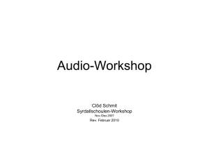 Audio-Workshop