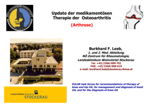 EULAR recommendations for the management of knee OA