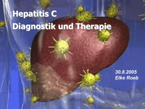 Hepatitis C Diagnostik und Therapie