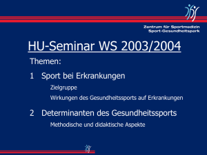 HU-Seminar WS 2003/2004