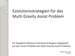 EvolutionsstrategieN AngewandT AuF DeN MultI GravitY