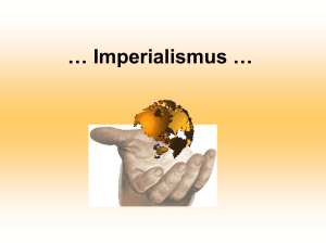 Imperialismus - Ihre Homepage bei Arcor