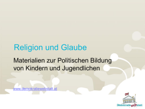 Religion & Glaube - DemokratieWEBstatt
