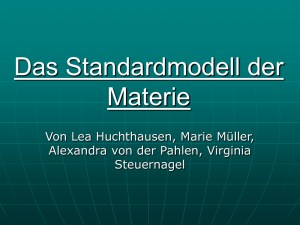 Das Standardmodell der Materie