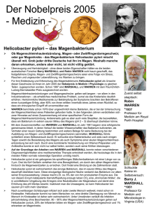 Poster DIN A0: Nobelpreis 2005 für Medizin