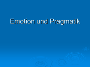 Emotion und Pragmatik - UK