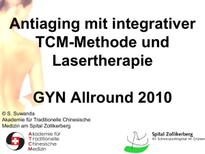 Antiaging mit integrativer TCM-Methode und