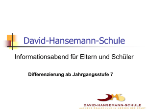 Konzept Differenzierung - David-Hansemann